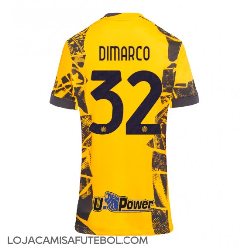 Camisa de Futebol Inter Milan Federico Dimarco #32 Equipamento Alternativo Mulheres 2024-25 Manga Curta